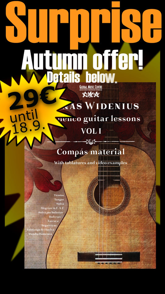 E-BOOK: Flamenco guitar lessons - Compás material - VOL1