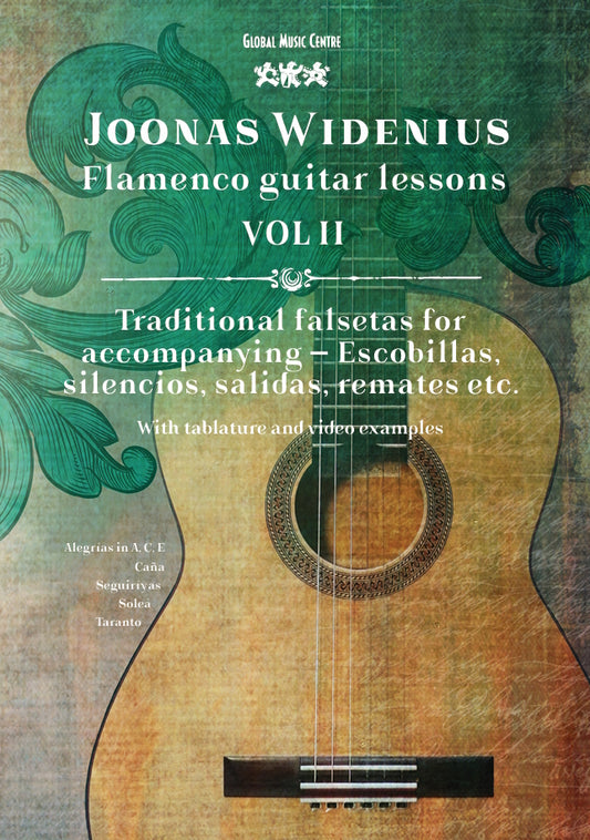 E-BOOK: Flamenco guitar lessons - Traditional falsetas for accompanying  - VOL2